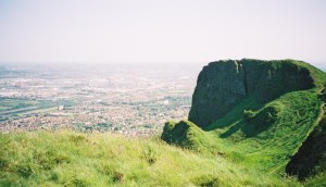 View from Cave Hill overlooking Belfast, Northern Ireland.