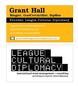 Business card for India